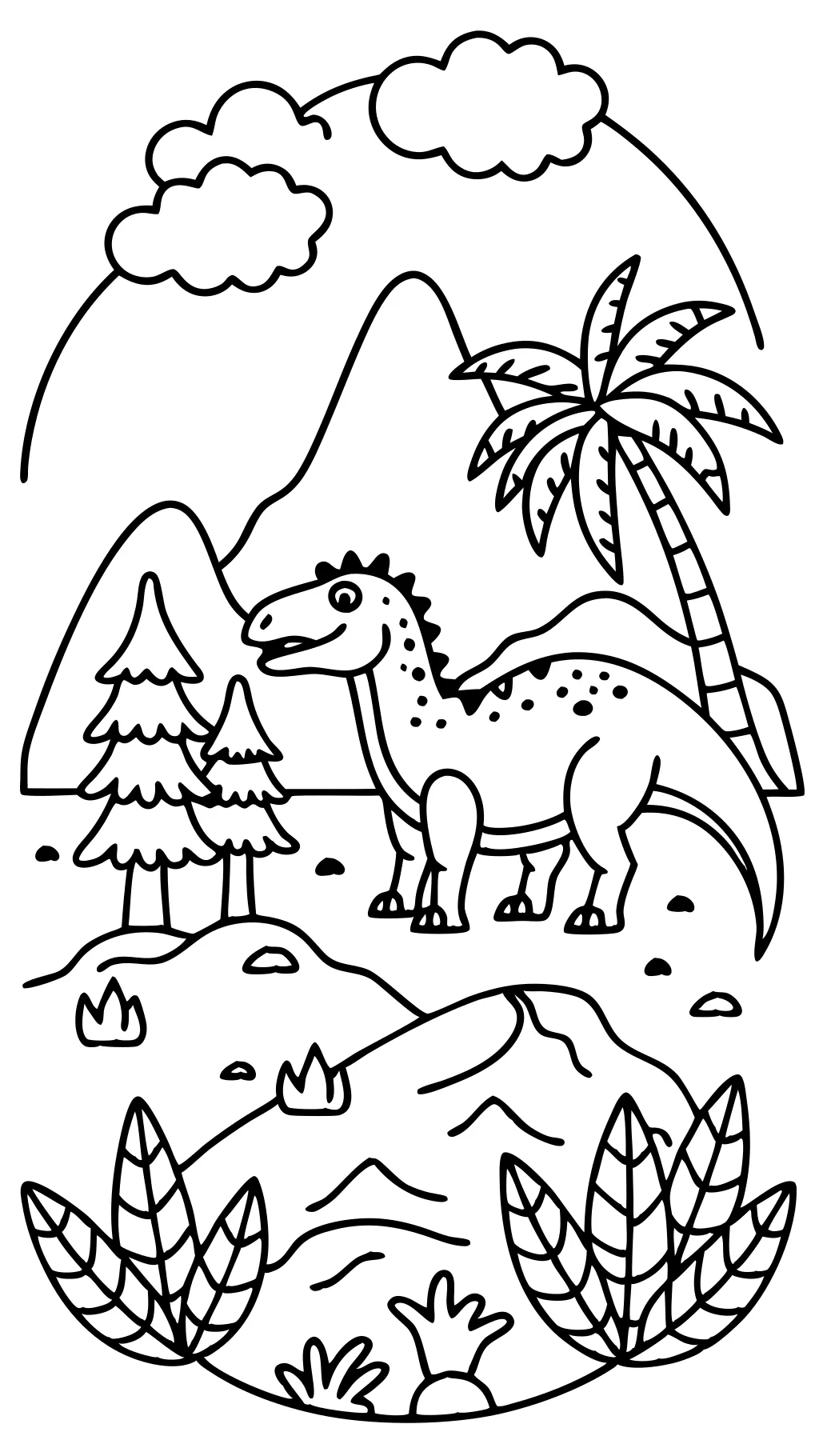 free coloring dinosaur pages